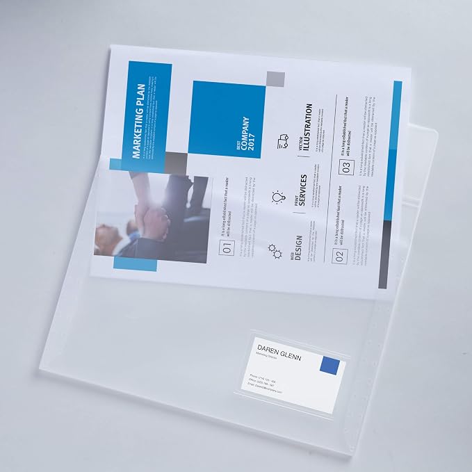 Avery Translucent Document Wallet, Holds up to 50 Pages - Image 2