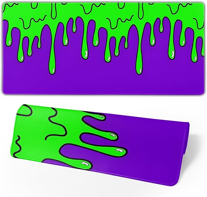 Gaming Mouse Pad Abstract Dripping Design Desk Mat Desk Pad Large Gaming Mouse by Brecoy