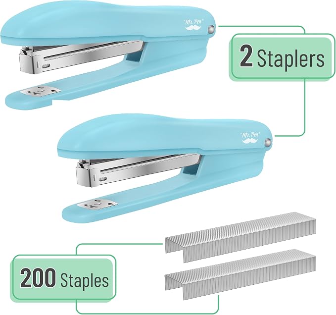 Mr. Pen- Office Stapler with Staples, 2 Pack, 200 Staples 1/4" | 20 Sheet - Image 2