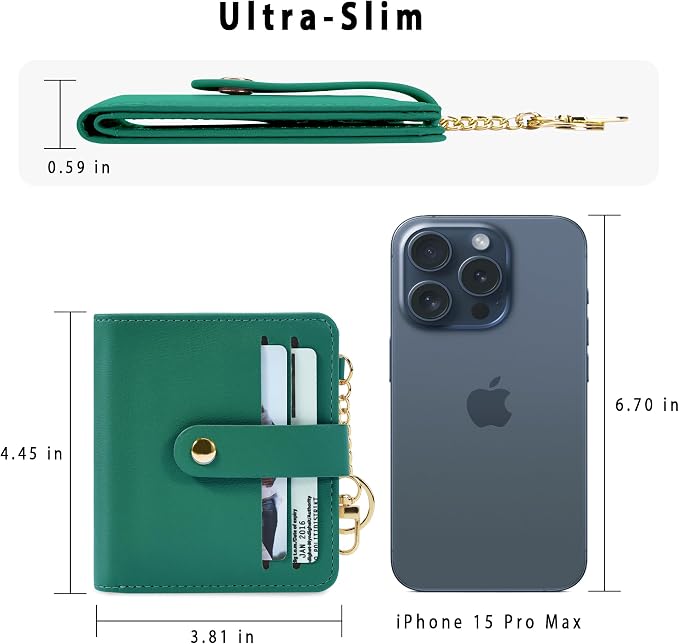 Airkit Small Wallet Women RFID, PU Leather Card Holder - Image 4