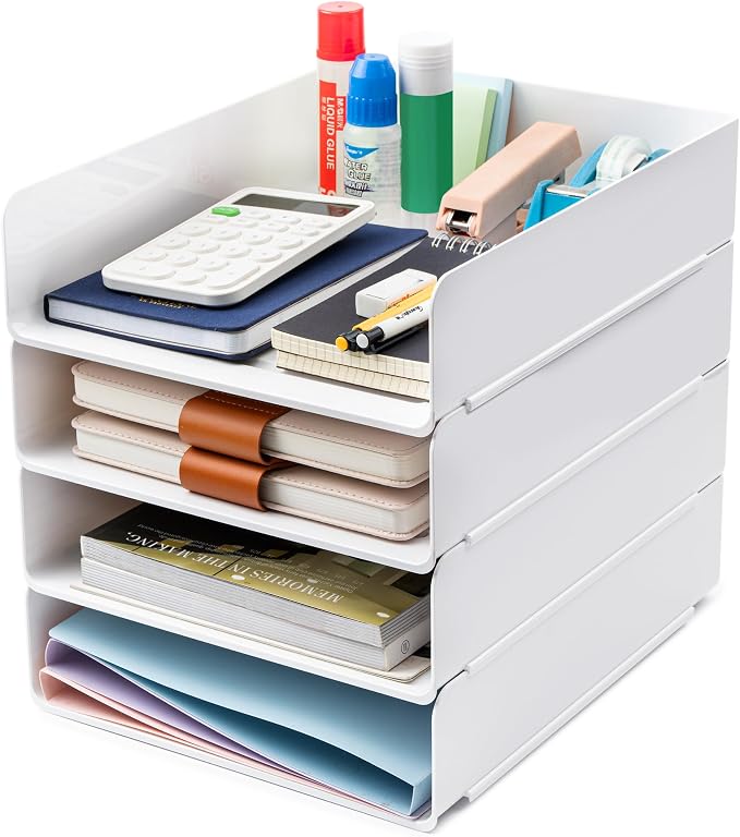 Tiawudi Desk Organizer, Office Organization and Storage, Plastic Letter Tray by Tiawudi