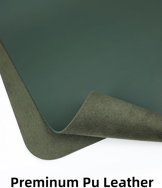 Large Desk Mat, Large Mouse Pad, Office Desk Mat, Non-Slip PU Leather Desk - Image 2