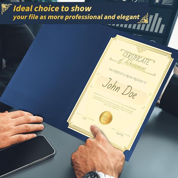 Oleitodh 110 Pcs Certificate Holders Bulk, Document Covers - Image 5