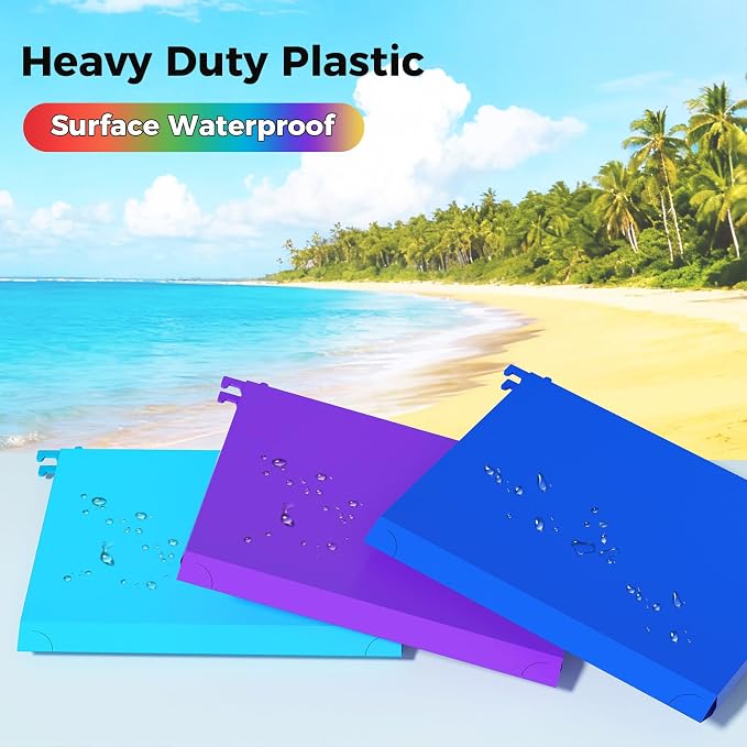 10pcs Hanging File Folders Letter Size, Plastic Hanging Folders, File Organizer - Image 5