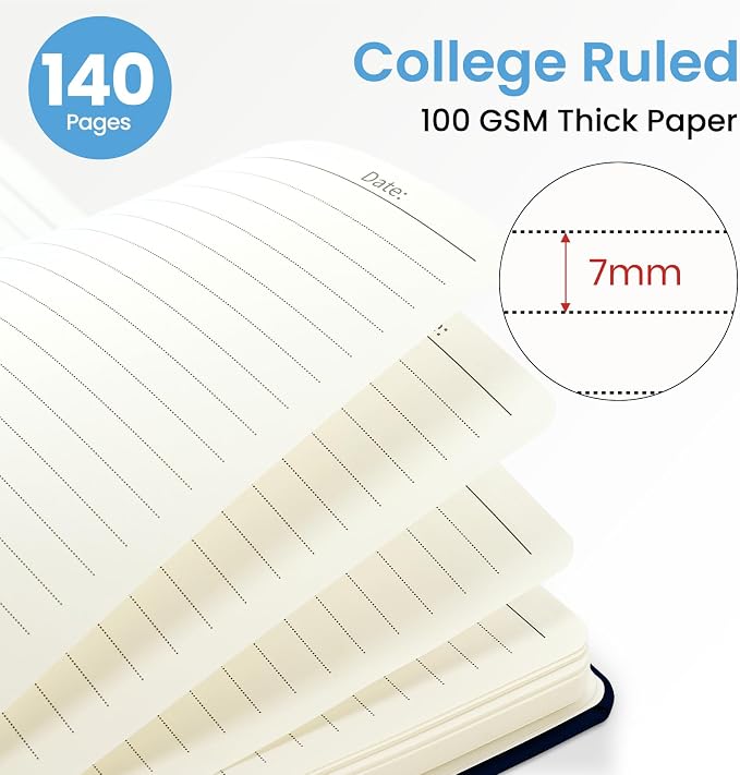 ZOTIA Lined Spiral Journal for Women, A5 Pretty Hardcover Notebook for Work - Image 2