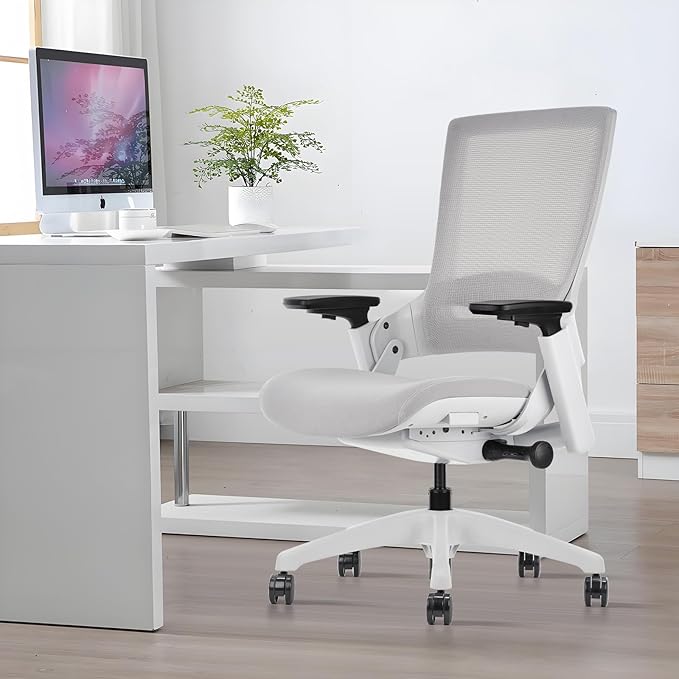 CLATINA Office Chair Swivel Executive Chair, Adjustable Ergonomic Computer Chair with 3D Armrest and Lumbar Support, Mesh Backrest Task Chair for Home Office Conference Room Studio, 2 Pack-DeskLoop Office