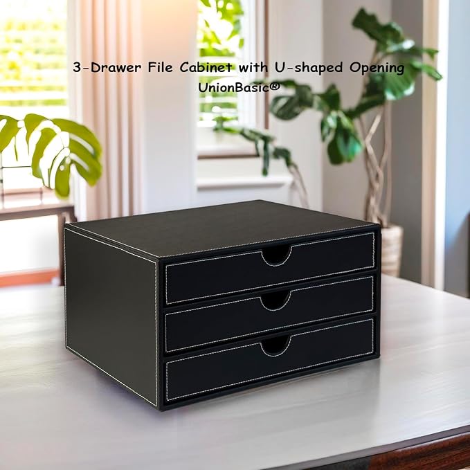 UnionBasic Document Organizer, 3-Drawer File Cabinet Document Storage Box - Image 5