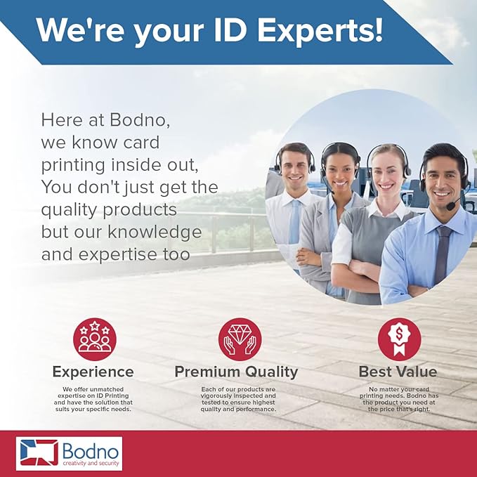 100 Pack - Bodno Premium CR80 30 Mil Graphic Quality PVC Cards
