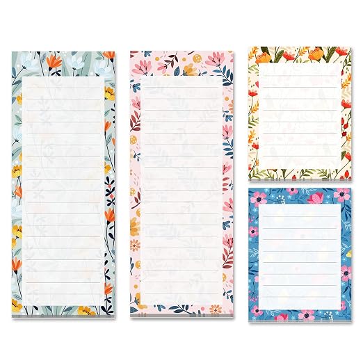 MATICAN Magnetic Notepads for Refrigerator, To-Do List, Scratch Pads, Floral by Unknown