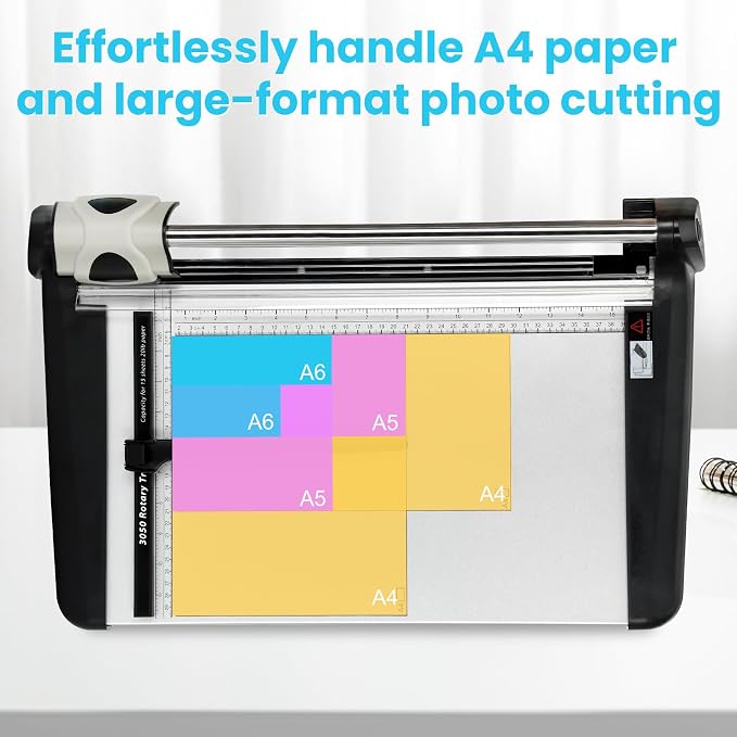 Heavy Duty Rotary Paper Cutter 15 Sheet, Clean Cuts - Image 5