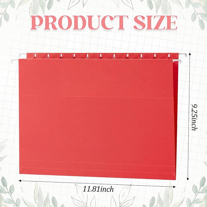 12 Pack Decorative Hanging File Folders, Letter Size - Image 5