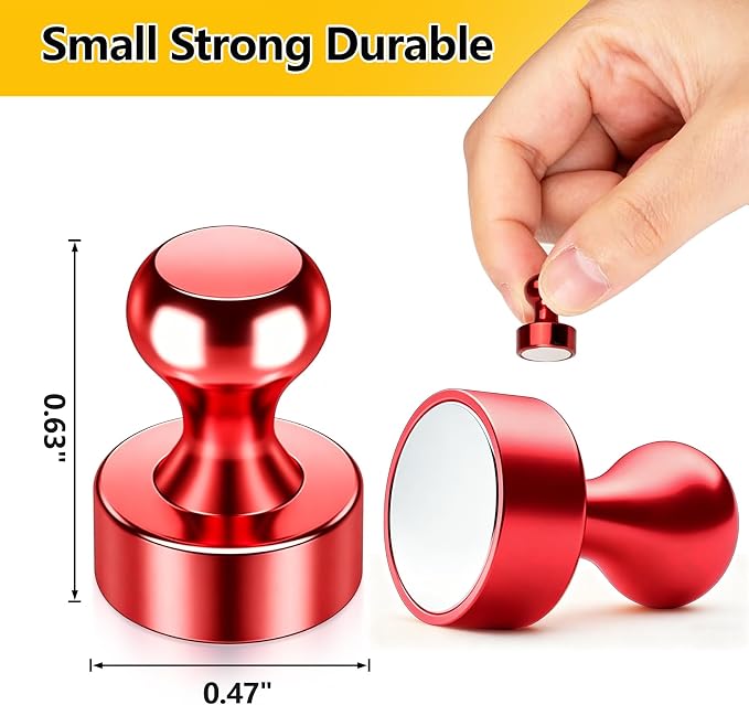16 Pcs Fridge Magnets, Refrigerator Magnets, Small Strong Magnets, Magnetic - Image 2