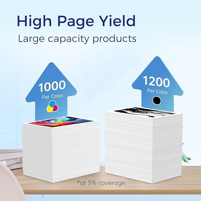 910XL Replacement for HP 910XL Ink Cartridges for HP Printers HP910 HP910XL 910 Ink Work for Office Jet Pro 8010 8010e 8015e 8020 8020e 8022e 8025 8025e 8028e 8030 8035e Black and Color - 4 Pack-DeskLoop Office