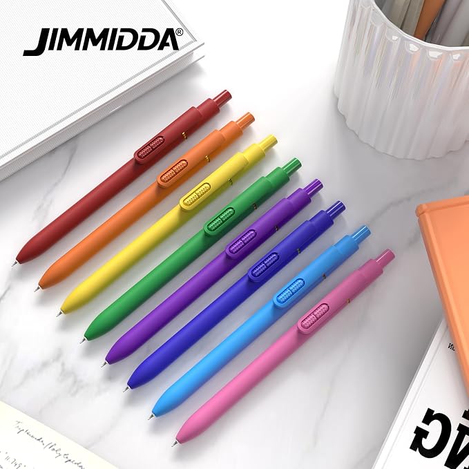 8 Pack Colored Gel Pens, Vibrant Color Ink, Fidget Spinner | Stress Relief - Image 6