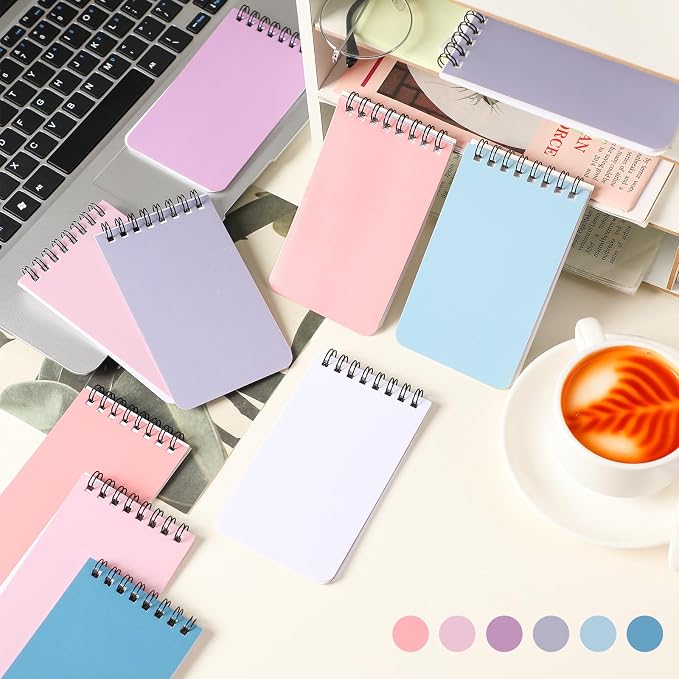 Kisston 120 Pcs Top Bound Memo Books Bulk Memo Notebooks 25 Sheets/pad Mini - Image 5