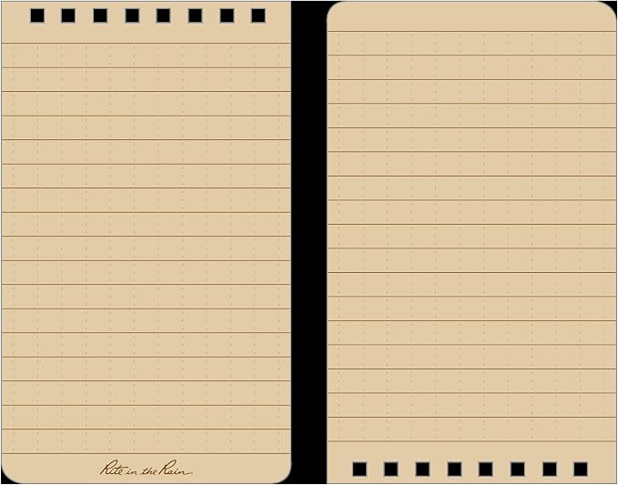 Rite in the Rain Weatherproof Top Spiral Notebook, Universal Pattern, 3 Pack - Image 2