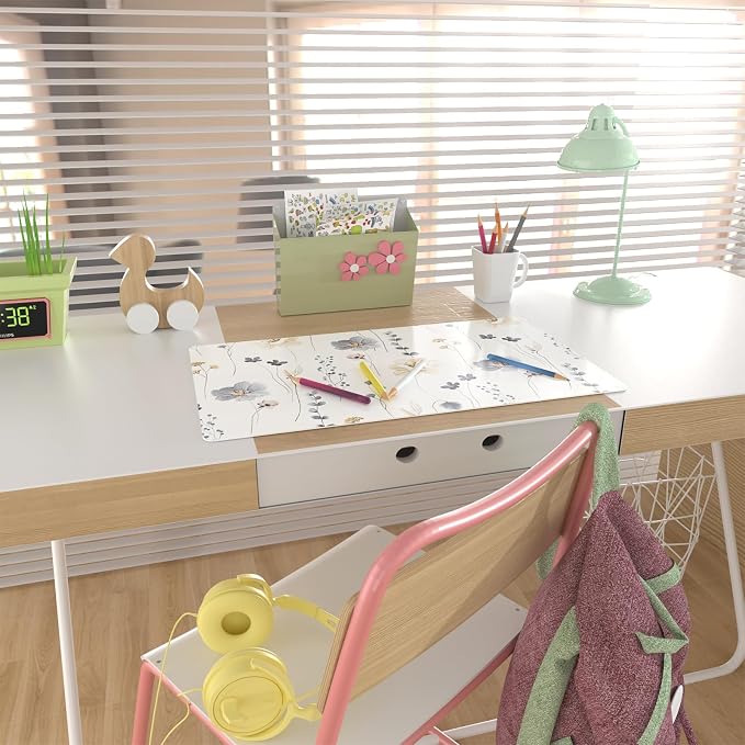 QIYI Large Mouse Pad, Floral Desk Mat - Image 6