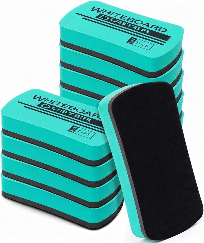 Outus 12 Pcs White Board Erasers Bulk Magnetic Dry Erase Erasers Assorted Color by Outus