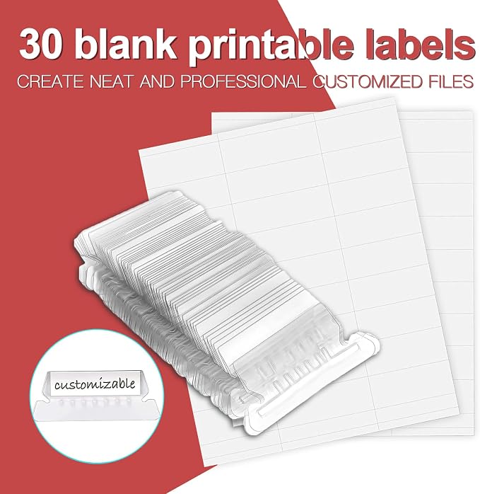 HERKKA Hanging File Folders, 30 Pack Reinforced Letter Size Hanging Folders - Image 5
