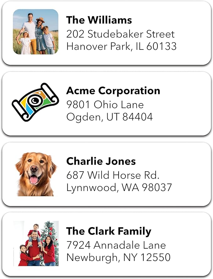 Personalized Return Address Labels by BunnyBadges
