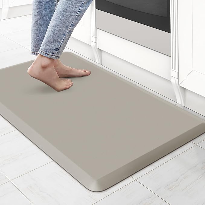 KitchenClouds Kitchen Mat Cushioned Anti Fatigue Rug 17.3"x28" Water Resistant by KitchenClouds