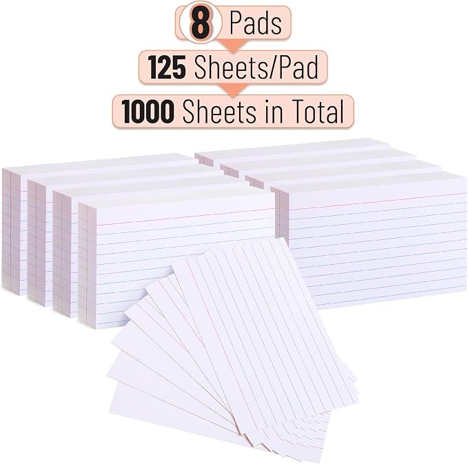 Mr. Pen- Lined Index Cards, 300 Cards, Bulk Ruled Index Cards | Flash Cards - Image 2