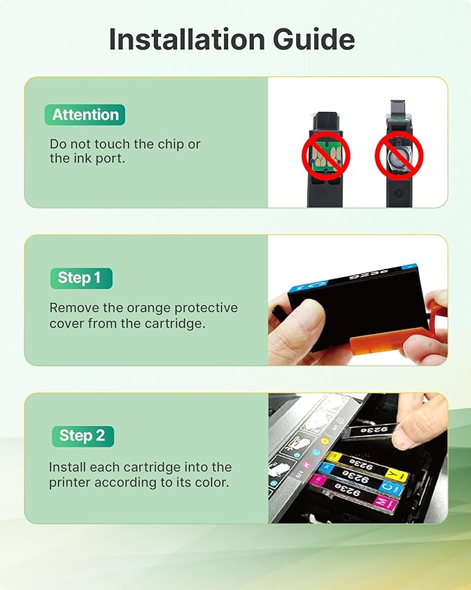 923XL 923e 923 Ink Cartridges for HP Printers with Chip Replacement for HP Ink 923e 923 for OfficeJet Pro 8135 8130 8139 8138 8122 8120 8124 8125 8130 8132 8134 Printer, Black Cyan Magenta Yellow-DeskLoop Office
