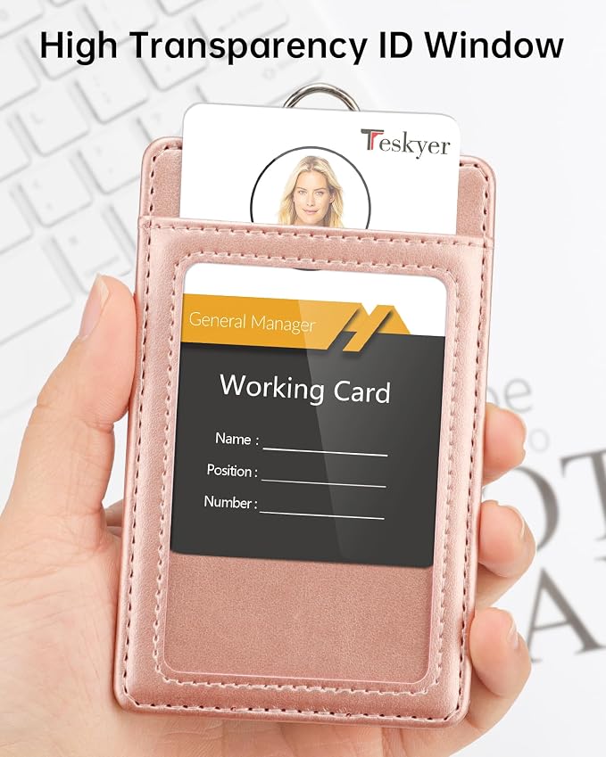 Teskyer Leather ID Badge Holder - Image 7