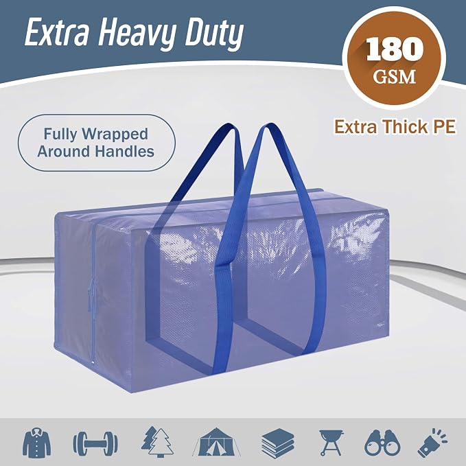12 Pack Extra Heavy Duty Large Moving Bags - Image 2