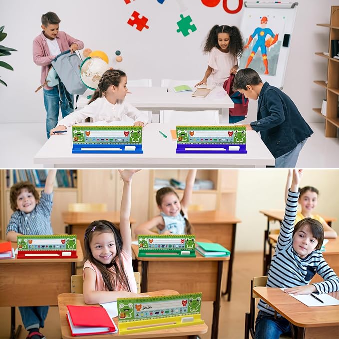 Lincia 6 Pcs Name Plate Holder for Desk Self Adhesive and Removable Nameplate - Image 5