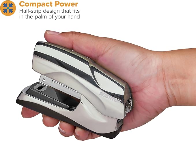 Bostitch Office Heavy Duty Stapler, 40 Sheet Capacity, No Jam, Half Strip - Image 4