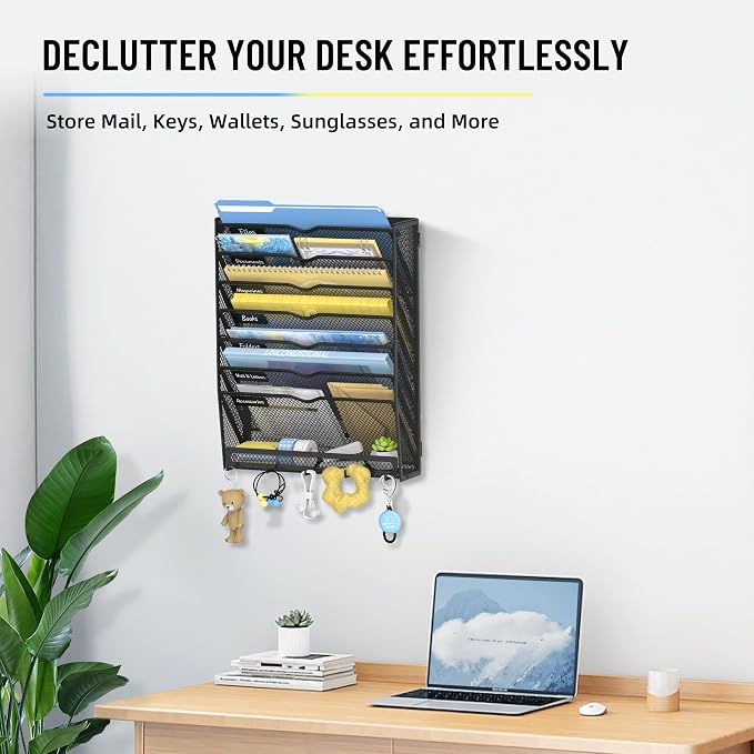 SUPEASY 8 Tier Wall File Organizer - Image 5