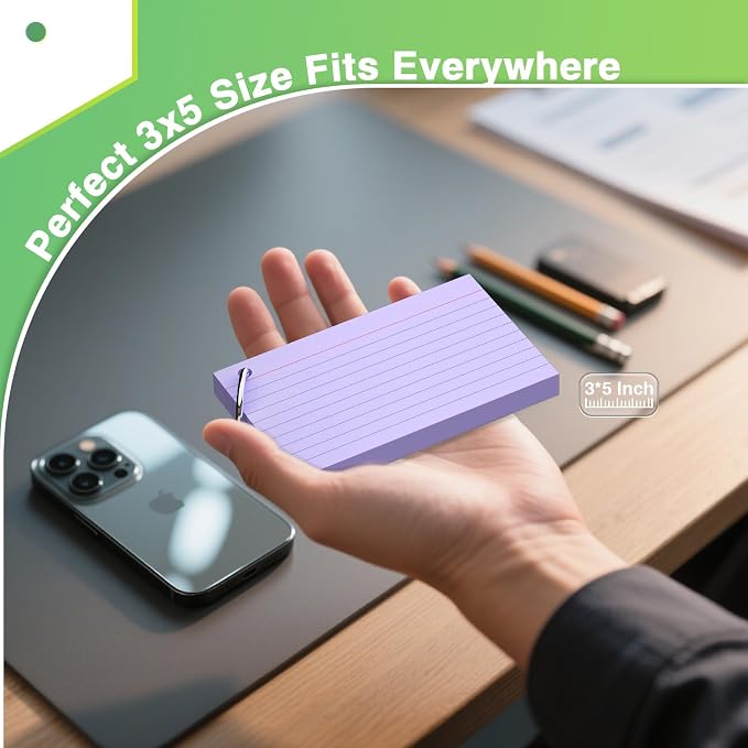 250 Count Purple Index Cards - Image 4