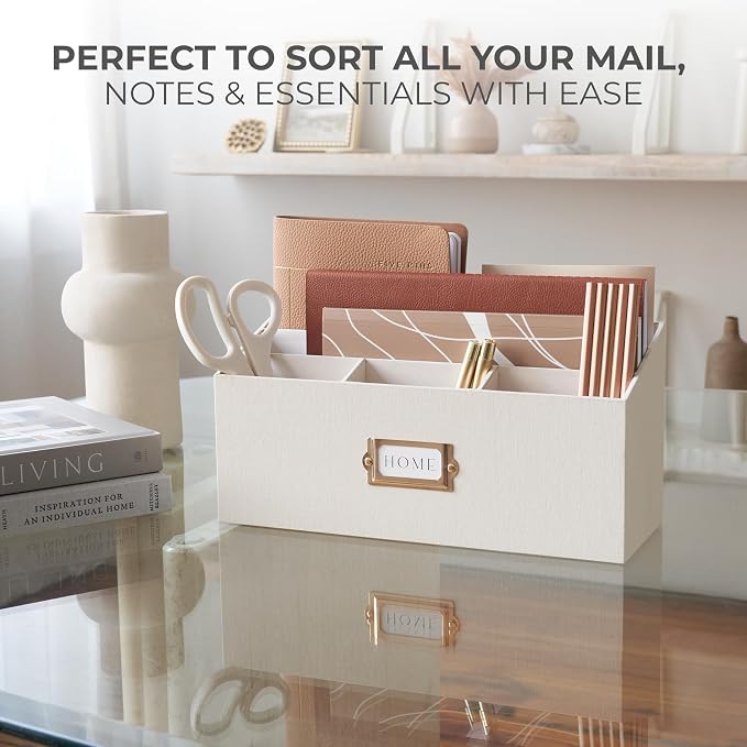 KIBAGA Stylish Linen Mail Organizer - Image 5