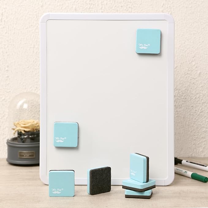 Mr. Pen- Mini Magnetic Dry Erase Erasers, 24 Pack, Pastel Green | Small - Image 6