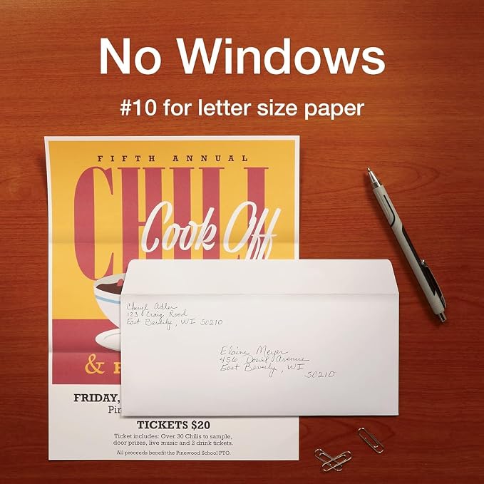 Quality Park Envelopes Letter Size #10 - Image 5
