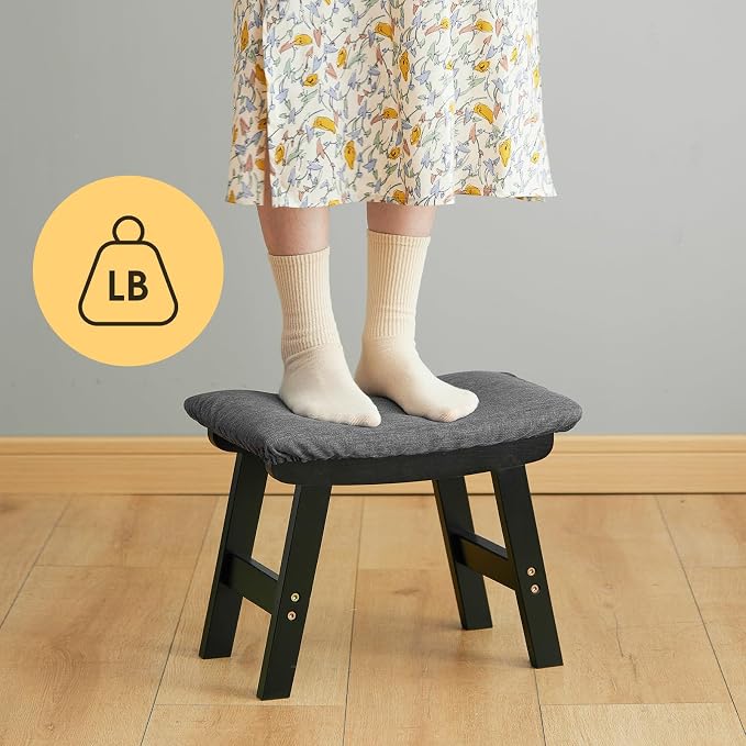 Foot Stool Ottoman Foot Rest Under Desk, Small Stool - Image 4