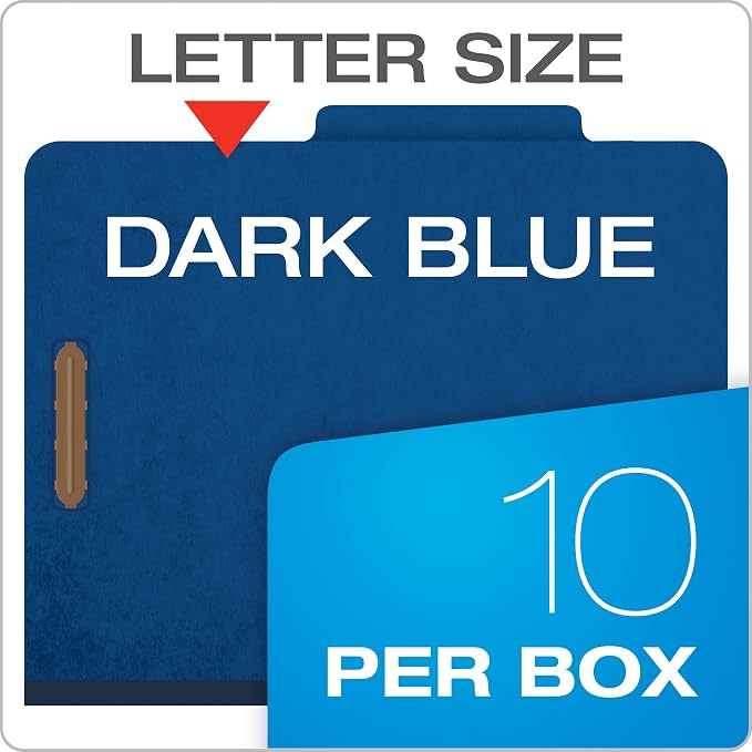 Pendaflex Classification File Folders, 1 Divider, Durable File Organizer - Image 7