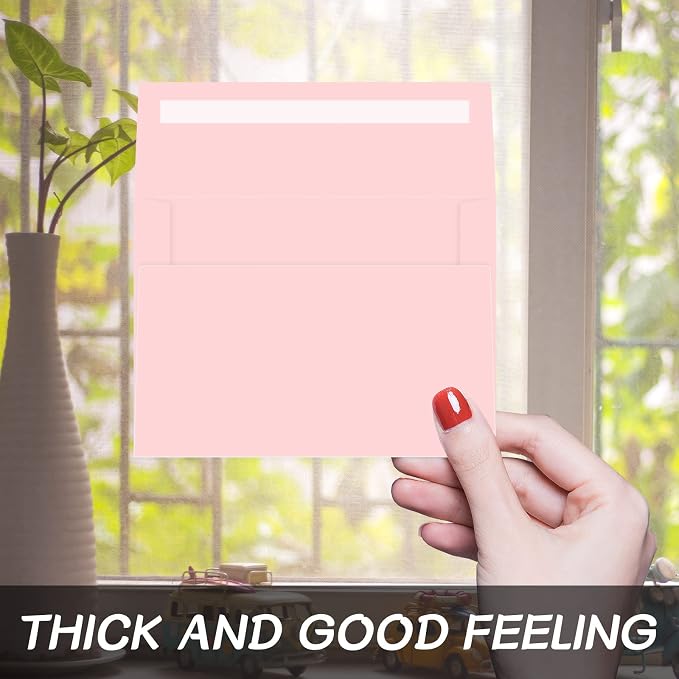 4x6 Pink Envelopes For Invitation, A6 envelope 4.75 x 6.5 inch, 4X6 Envelopes - Image 3