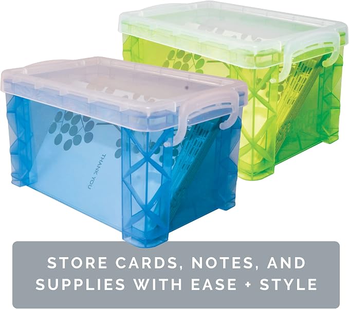 Super Stacker Index Card Box, 3 x 5 Inch Index Cards File Box, Note Holder - Image 5