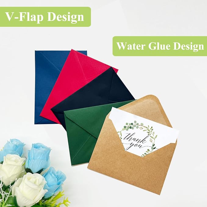 60 Pack Colored Envelopes 4x6, Self Adhesive A4 Envelopes - Image 5
