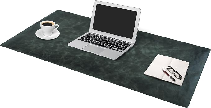 Node Leather Calfskin Leather Desk Pad – Executive Office Desk Mat - Image 7