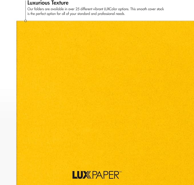 9 x 12 Presentation Folders in 100 lb. Sunflower - Image 5