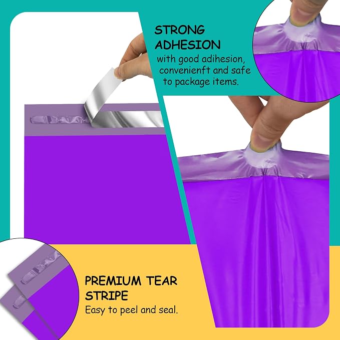 Poly Mailers 9x12 inch 100 Pcs, Waterproof and Tear-resistant Shipping Bags - Image 3