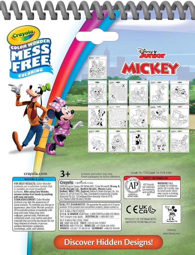 Crayola Disney Color Wonder Bundle, Toddler Mess Free Activity Pads & Markers - Image 5