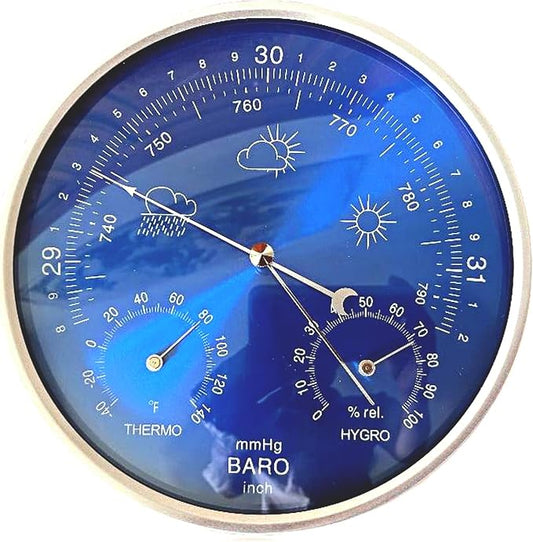 3 in 1 Barometer for Weather Station, Wall Hanging Thermometer All-Season by Unknown
