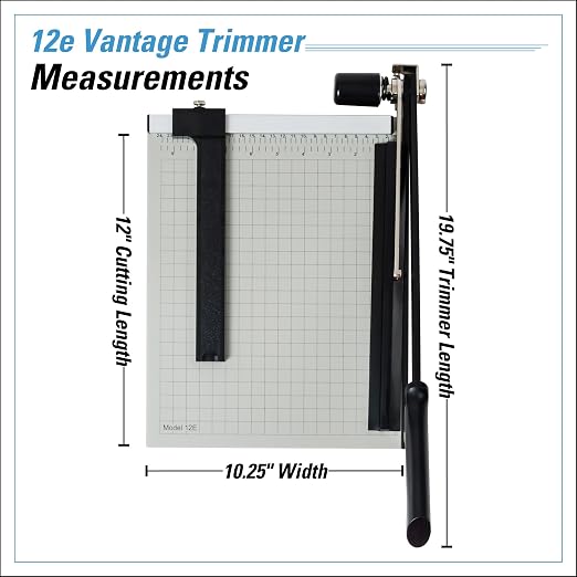 Dahle 12e Vantage Paper Trimmer, 15 Sheet, Automatic Clamp, Adjustable Guide - Image 6