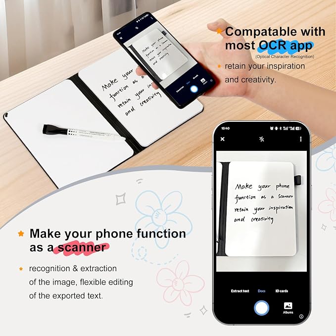 AGM Portable White Board Dry Erase Notebook, Small Travel Dry Erase Board - Image 3
