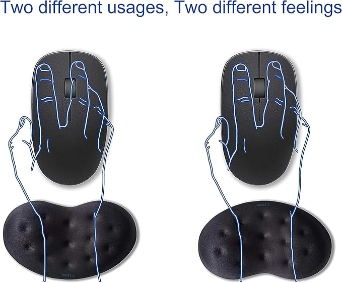 BRILA Ergonomic Memory Foam Mouse Wrist Rest Support Pad Cushion - Image 2