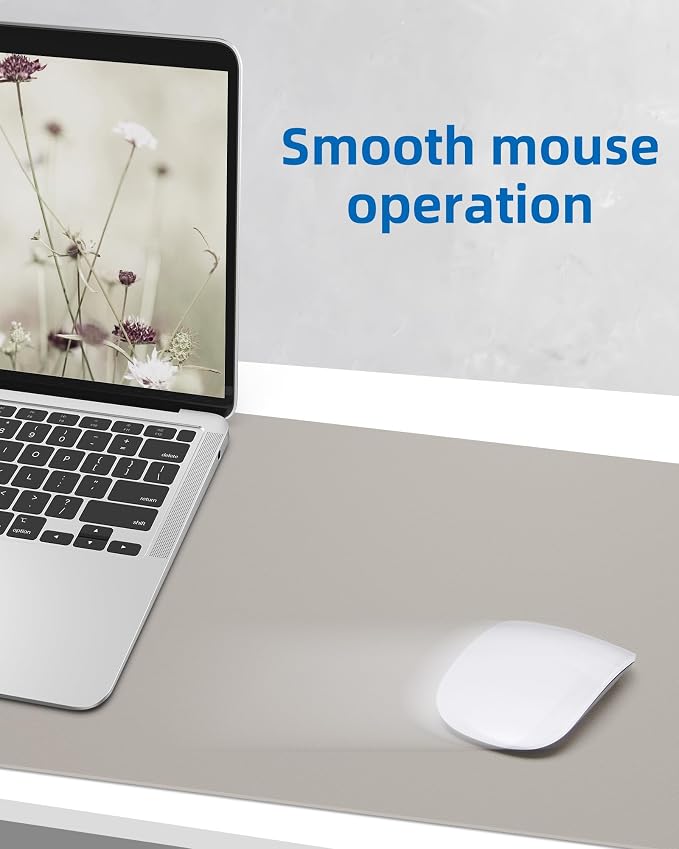 Leather Desk Pad Protector, Mouse Pad, Office Desk Mat, Non-SlipPU Leather Desk - Image 3